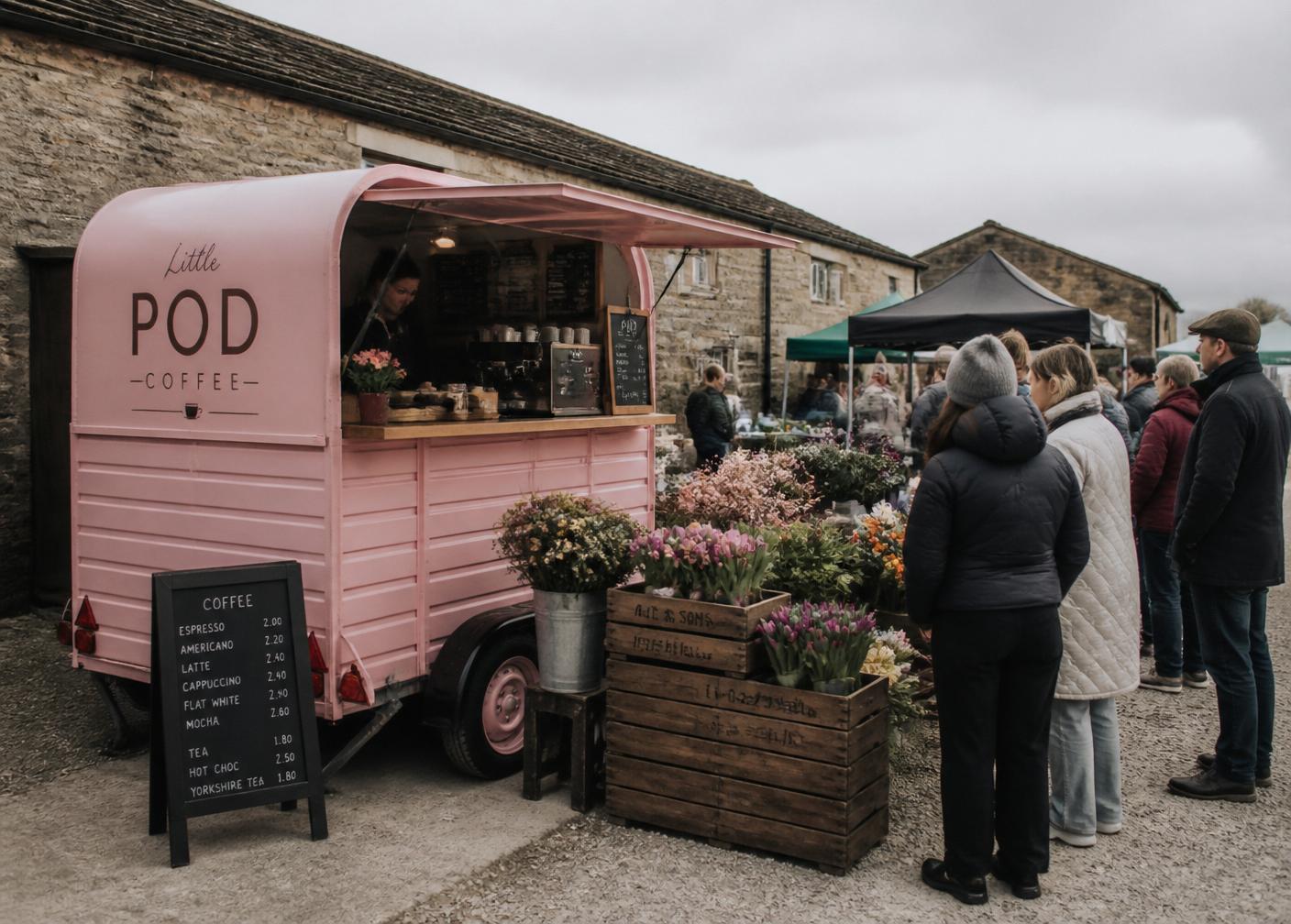 Market stall in Yorkshire